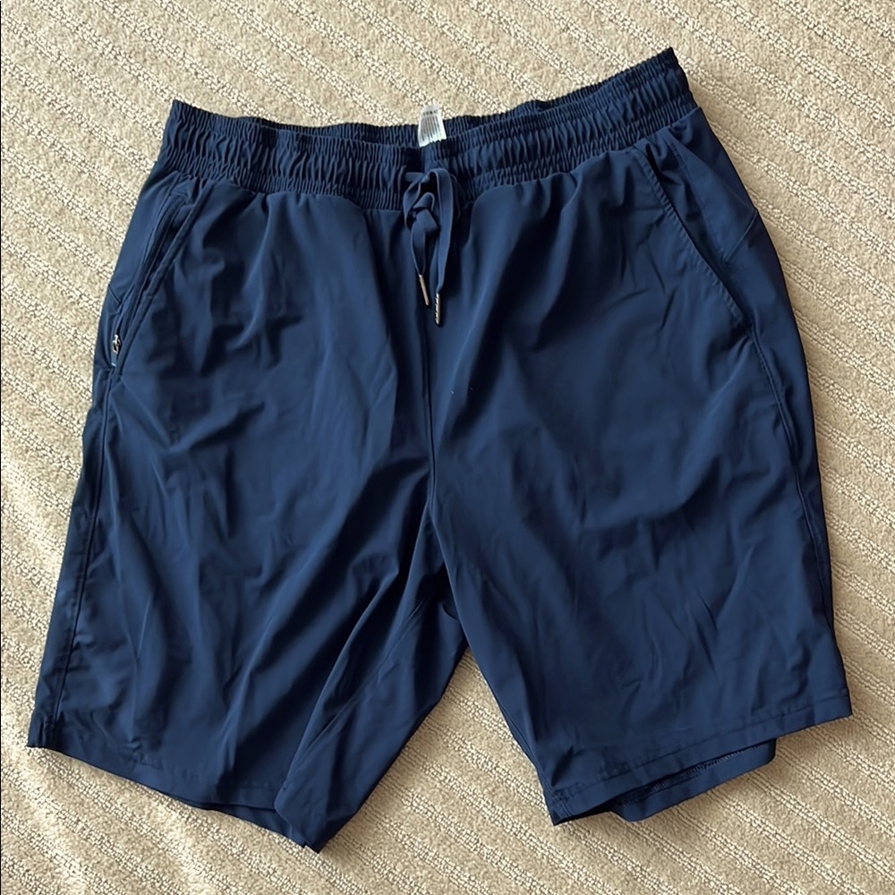 Navy Blue Athletic Shorts